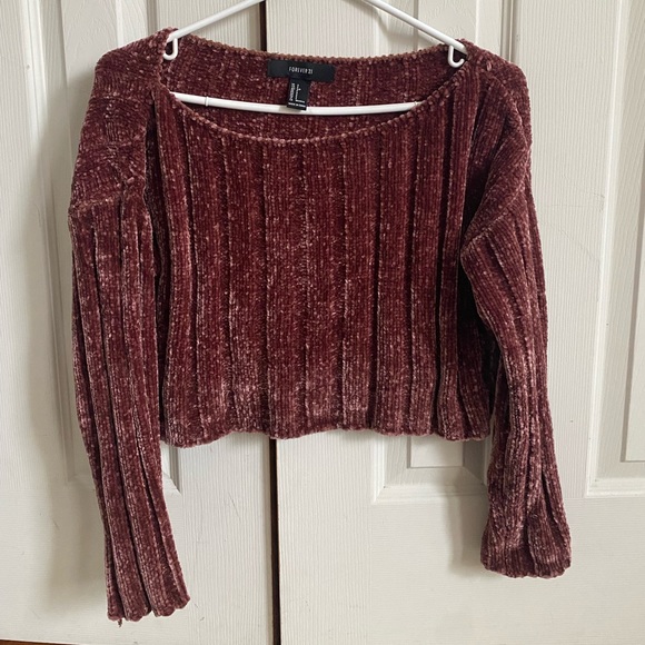 Cropped Knit Sweater Size S - Forever 21 - Picture 2 of 10